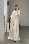 Mutedance 24 Spring and Summer Printed and Dyed Silk Dress Series MD-MD24SS08-HUIBAI hoary PM105